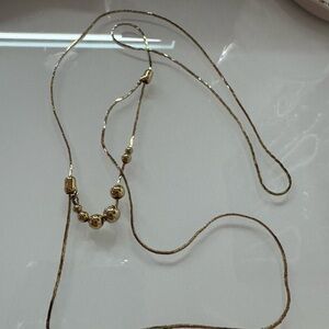 Elegant Gold tone Beaded Necklace